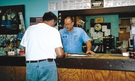 Dan and Karen Diebold at the store counter
