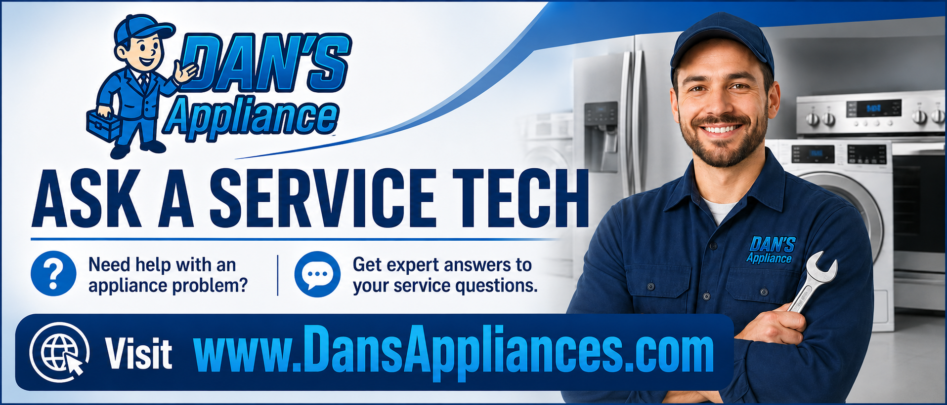 Ask a Service Tech — get expert appliance advice from Dan's Appliance technicians