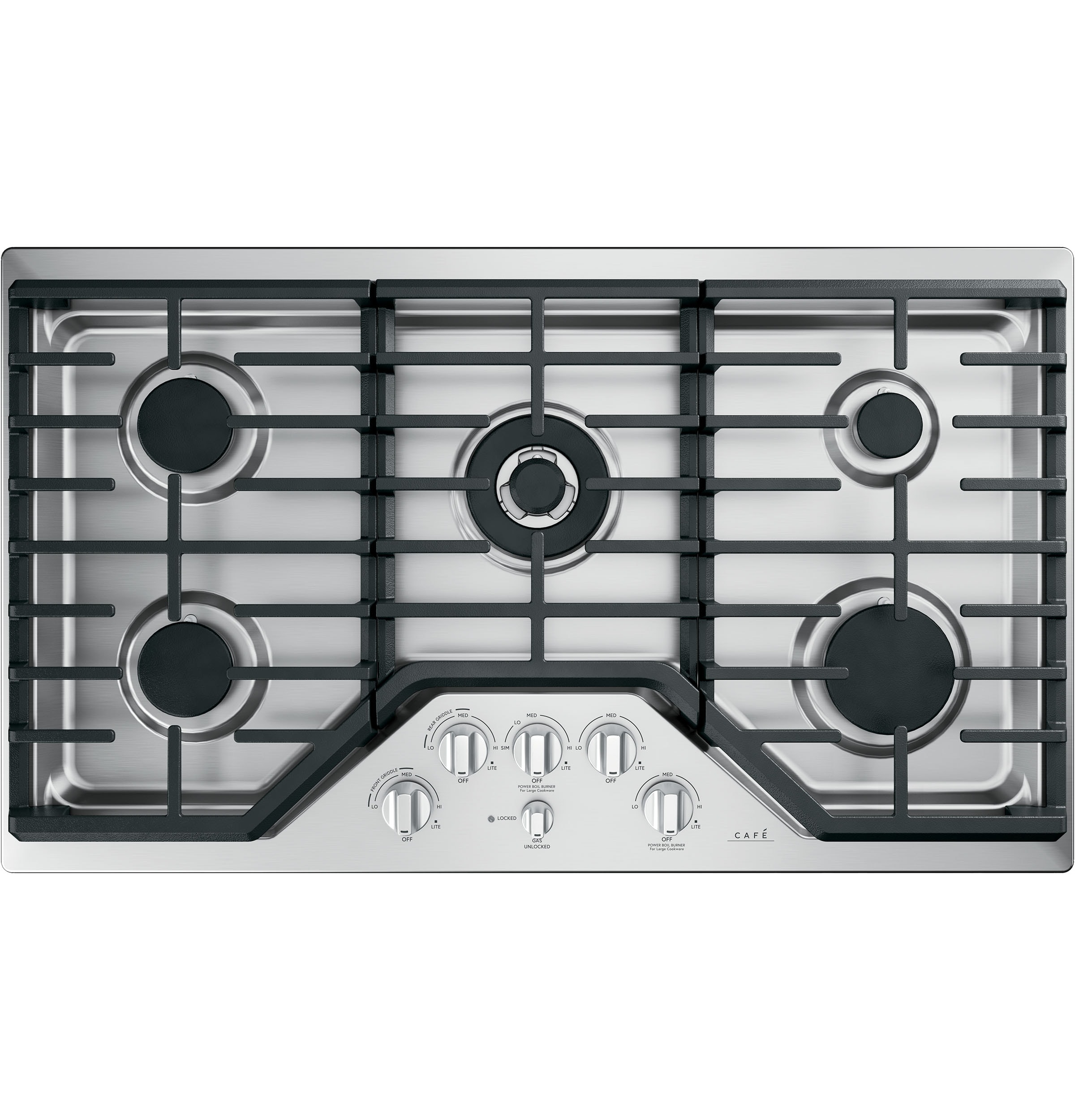 Gas Cooktop — 36 in., Stainless Steel