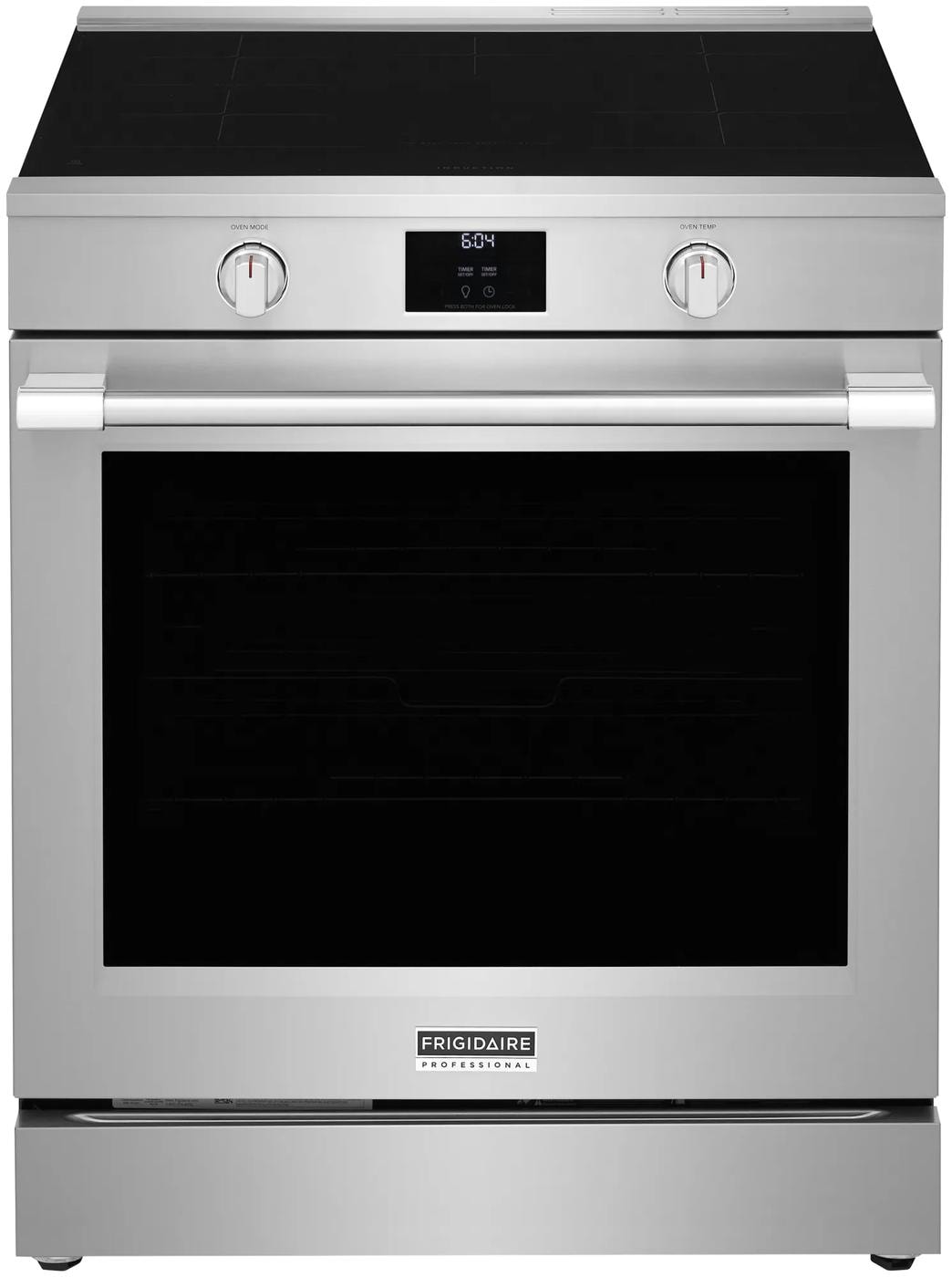 30 in. Slide-In Induction Range — 5.4 cu. ft., Stainless Steel