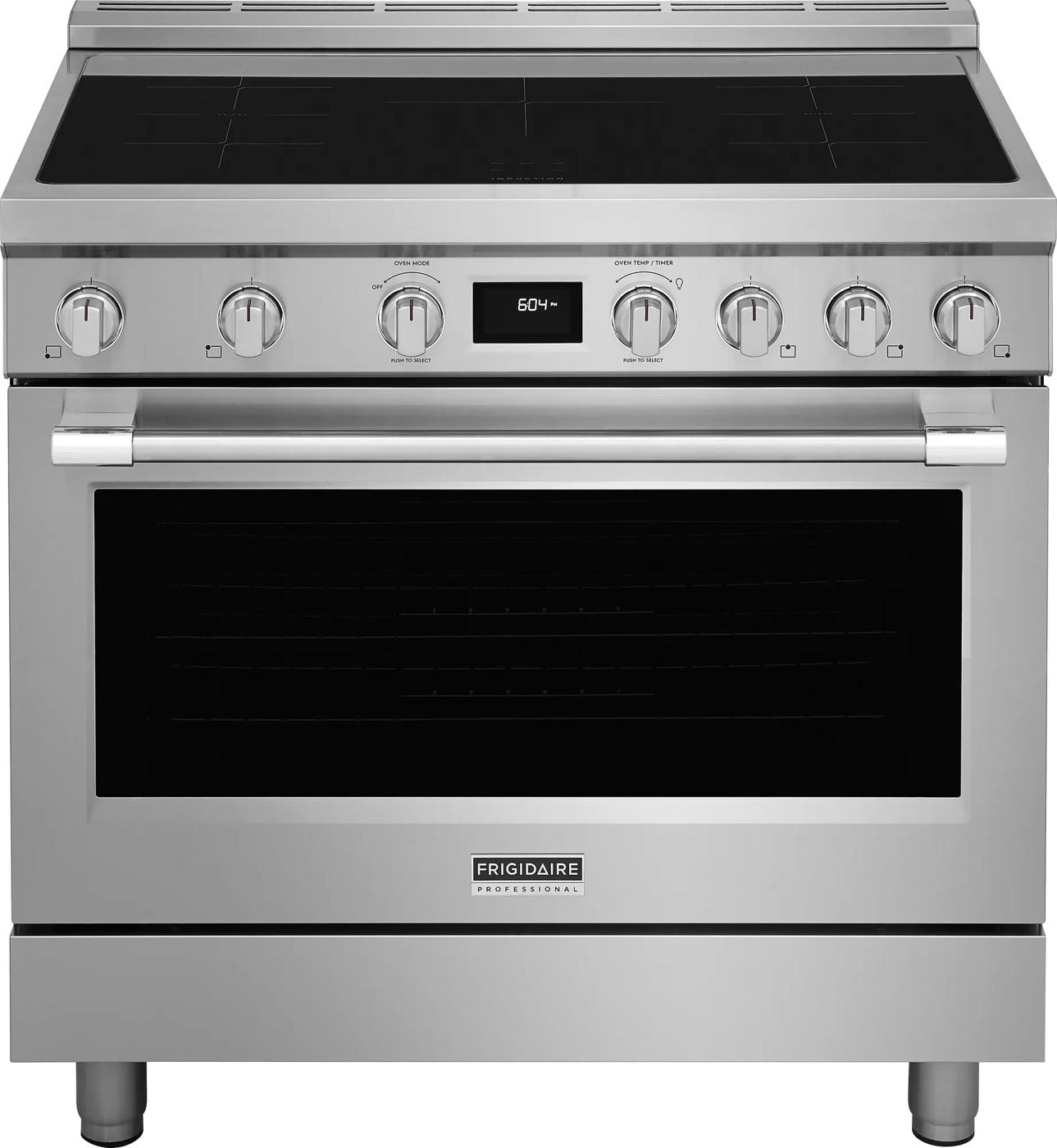 36 in. Slide-In Induction Range — 5.4 cu. ft., Stainless Steel
