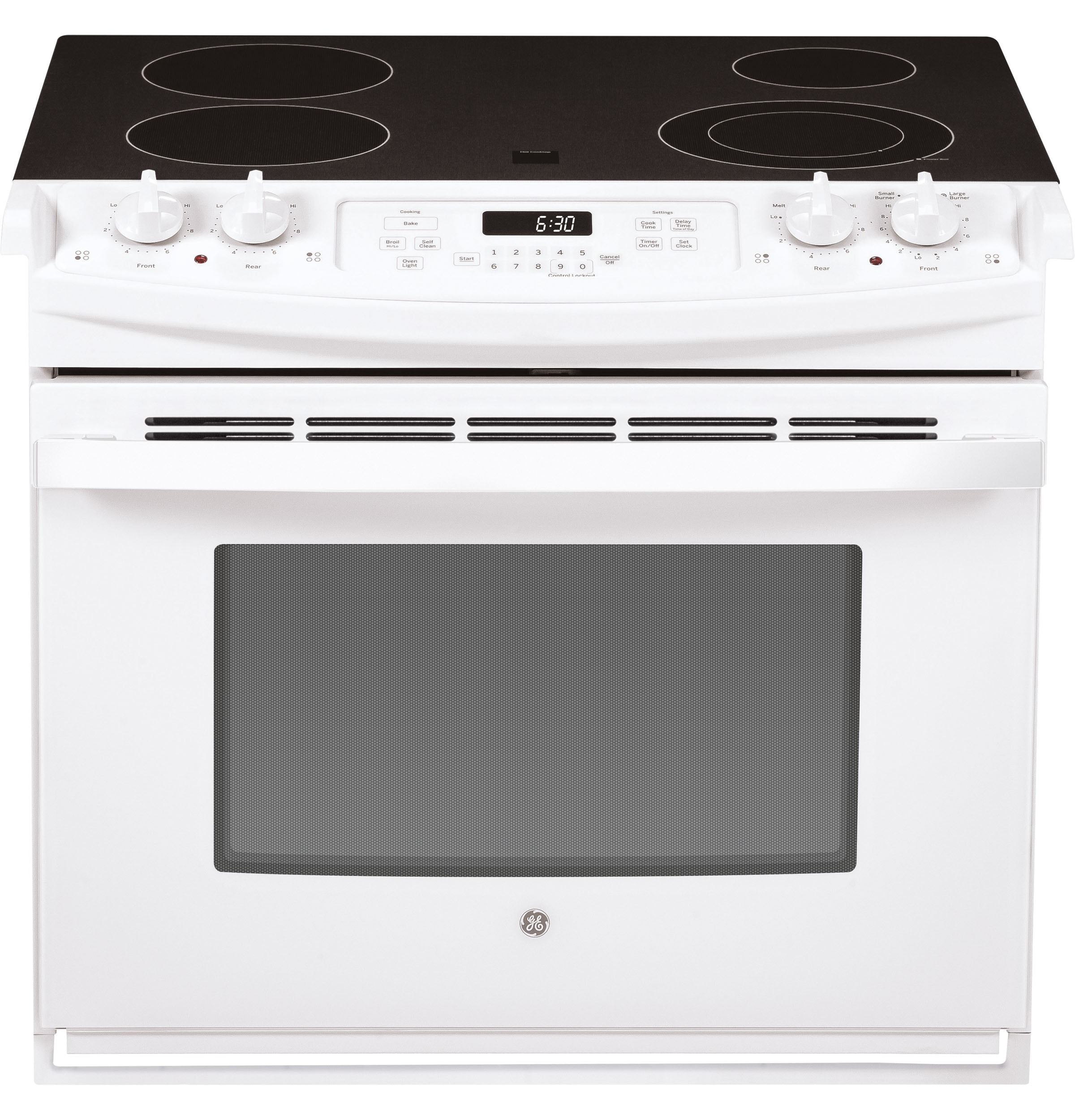 Electric Double Oven Range — 6.6 cu. ft., White