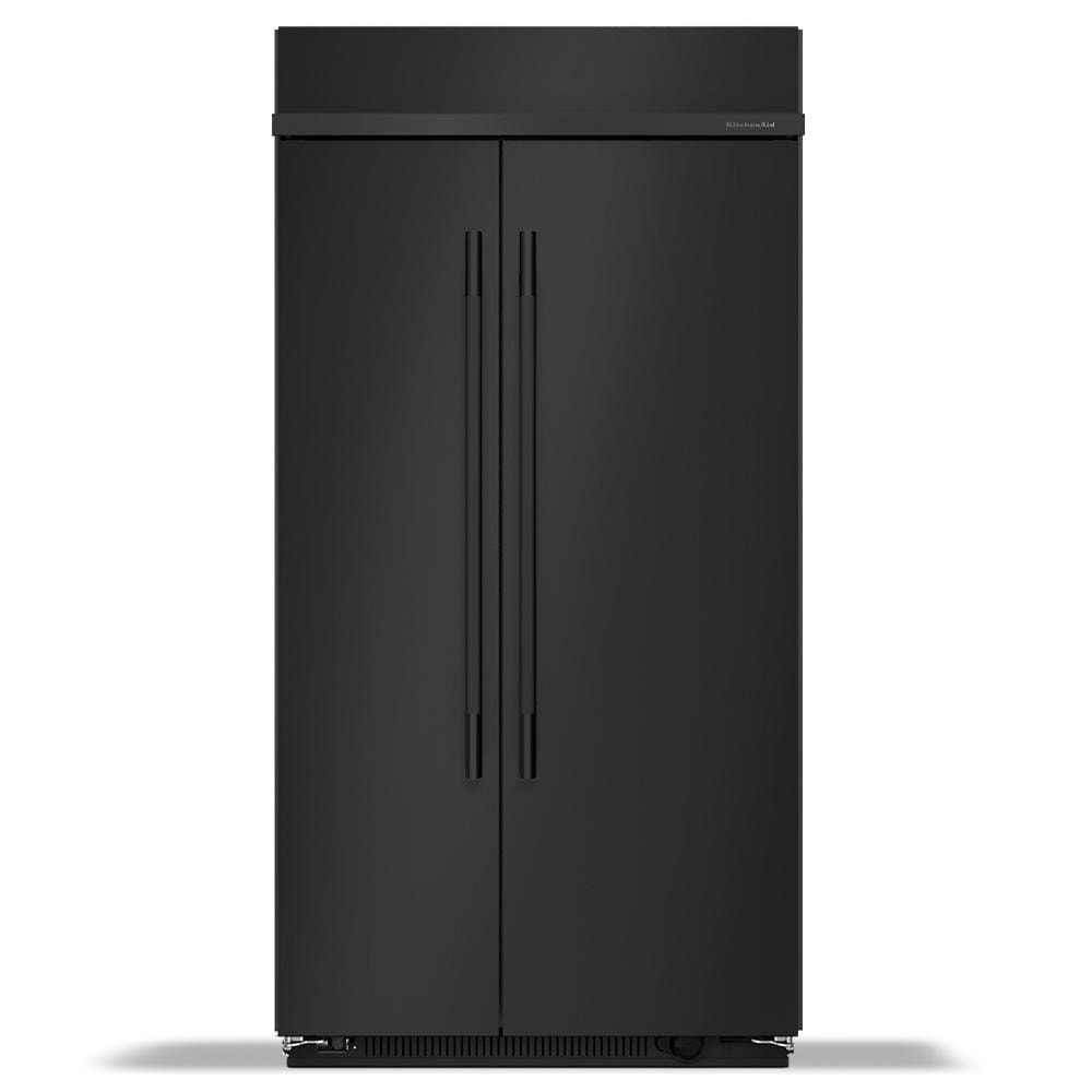 Built-In Side-by-Side Refrigerator — 25.5 cu. ft., Black Stainless