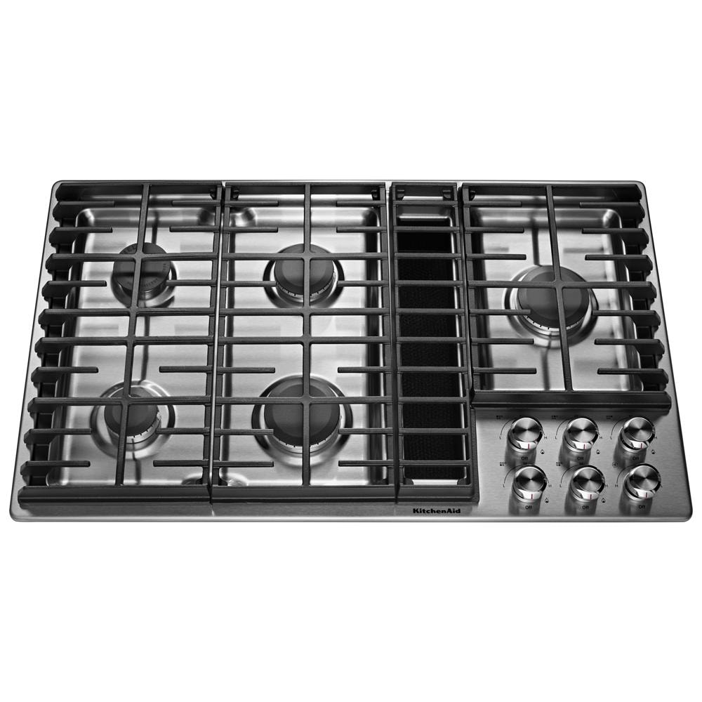 Gas Downdraft Cooktop — 36 in., Stainless Steel