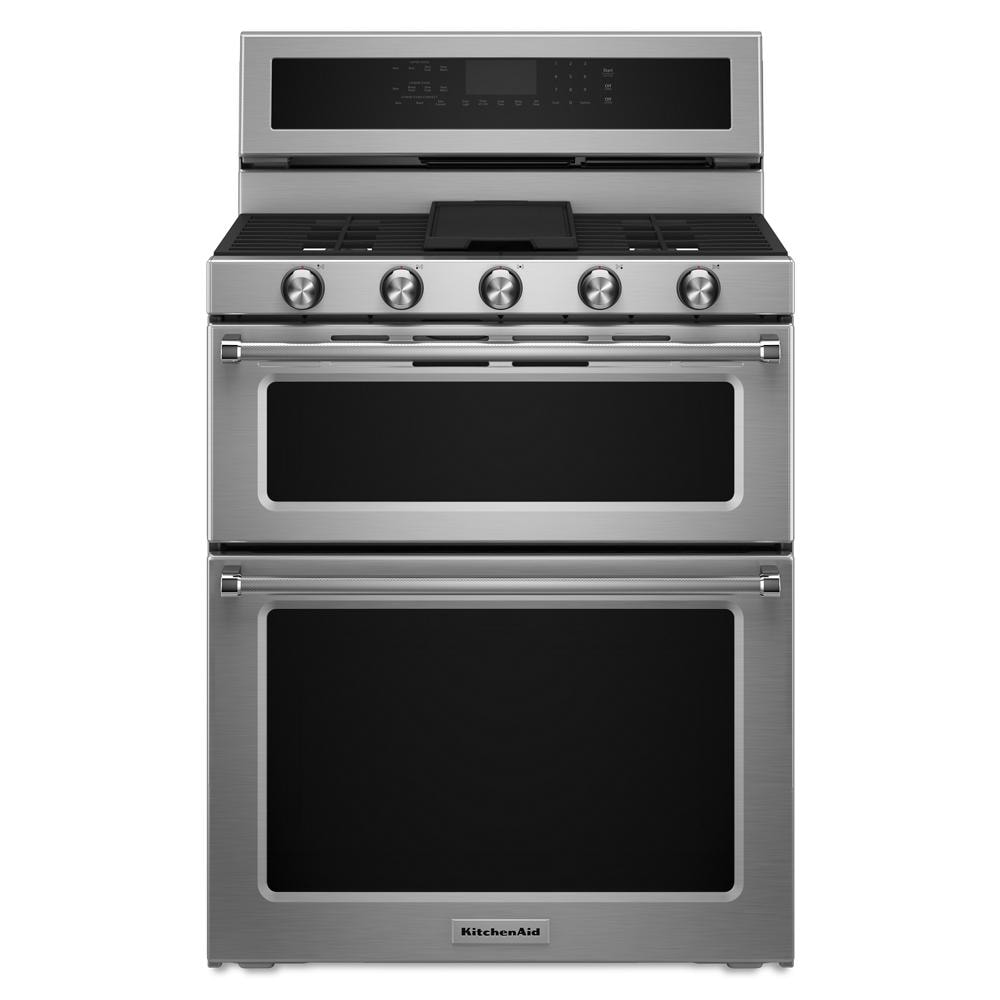 Gas Double Oven Range — 6.7 cu. ft., Stainless Steel