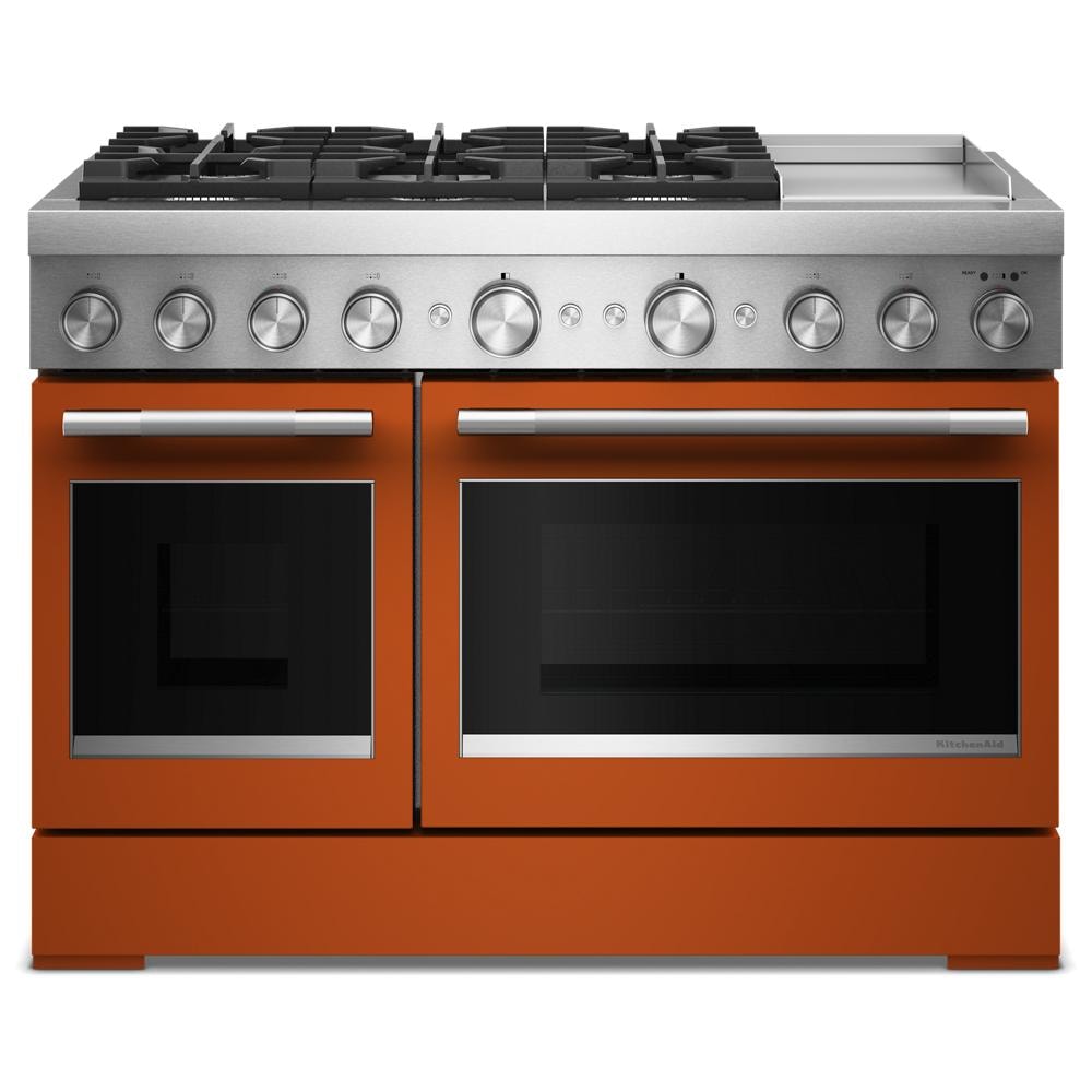 48 in. Dual Fuel Range — 6.3 cu. ft., Scorched Orange