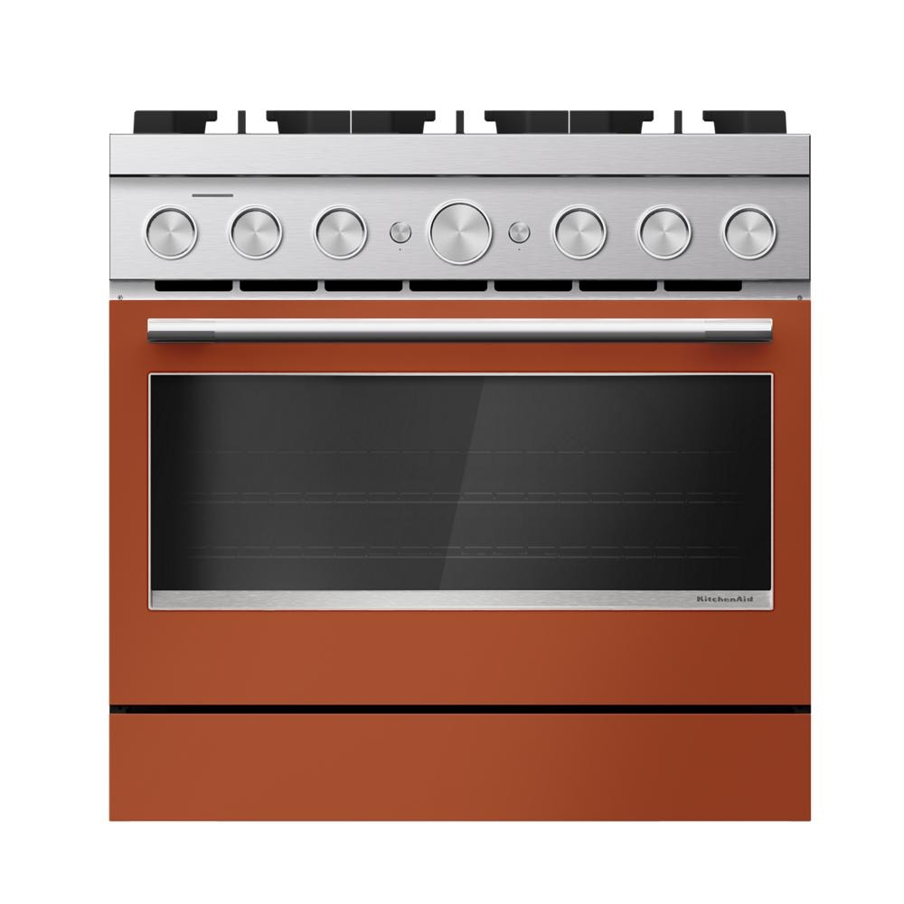 36 in. Gas Slide-In Range — 5.8 cu. ft., Scorched Orange