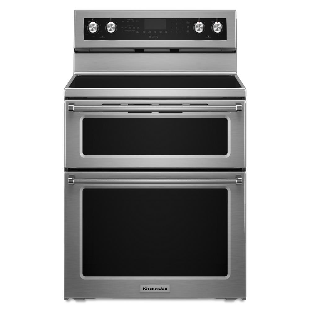 Electric Double Oven Range — 6.7 cu. ft., Stainless Steel