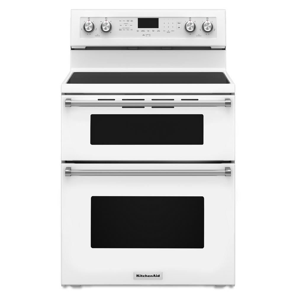 Electric Double Oven Range — 6.7 cu. ft., White