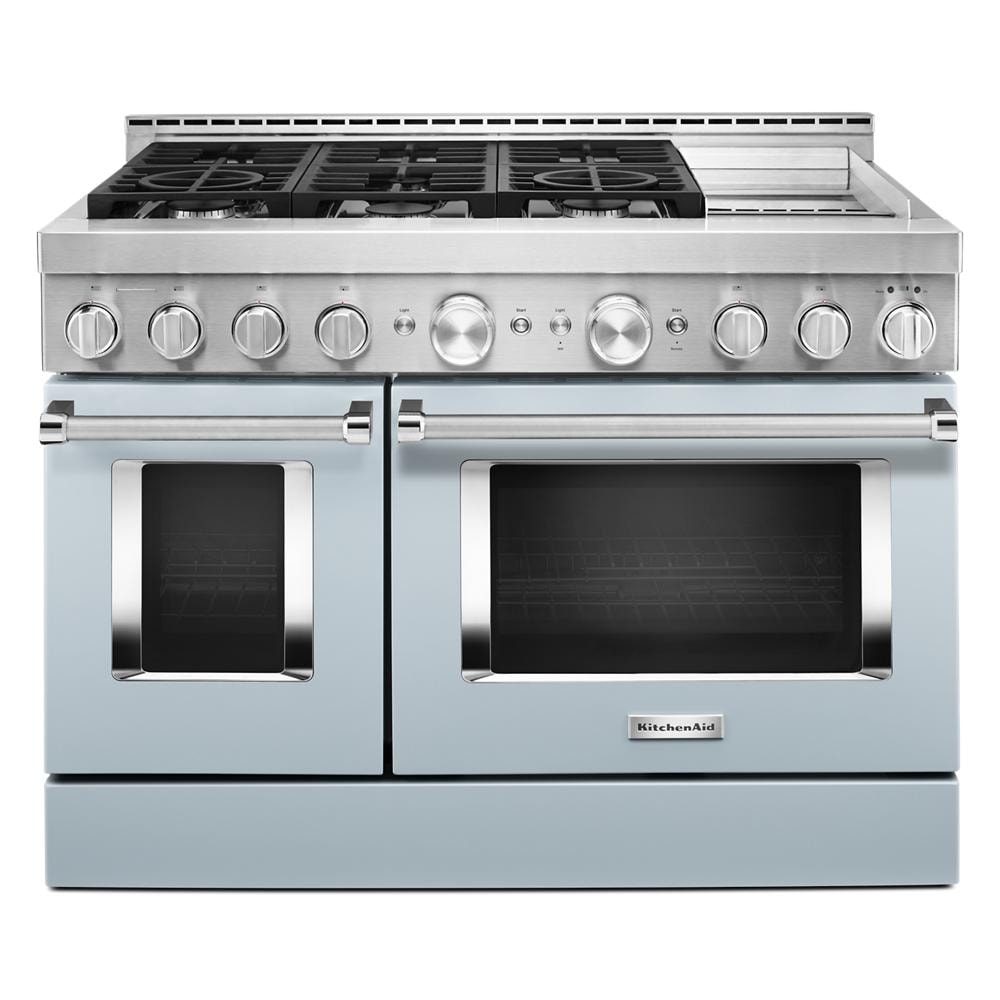 Gas Commercial-Style Range — 6.0 cu. ft., Milkshake