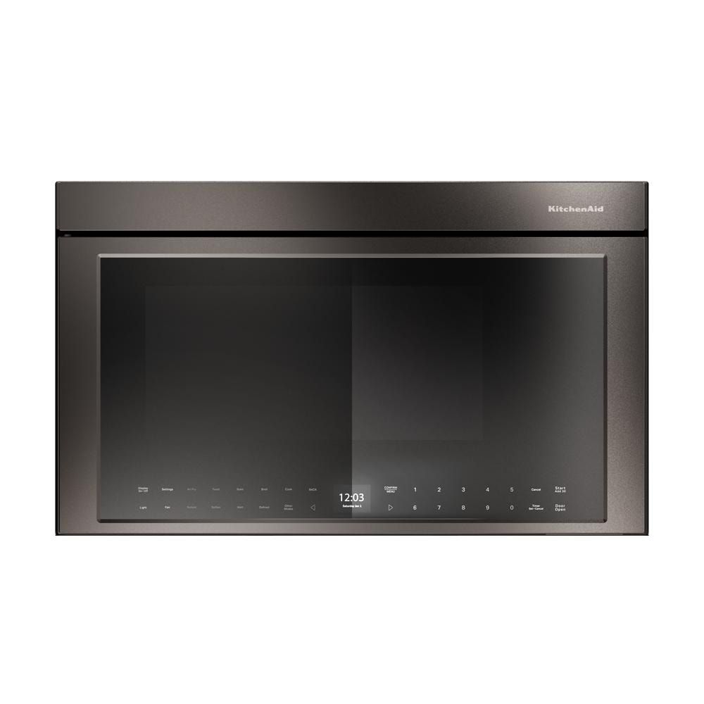 Flush-Mount Over-the-Range Microwave — 1.9 cu. ft., Black Stainless