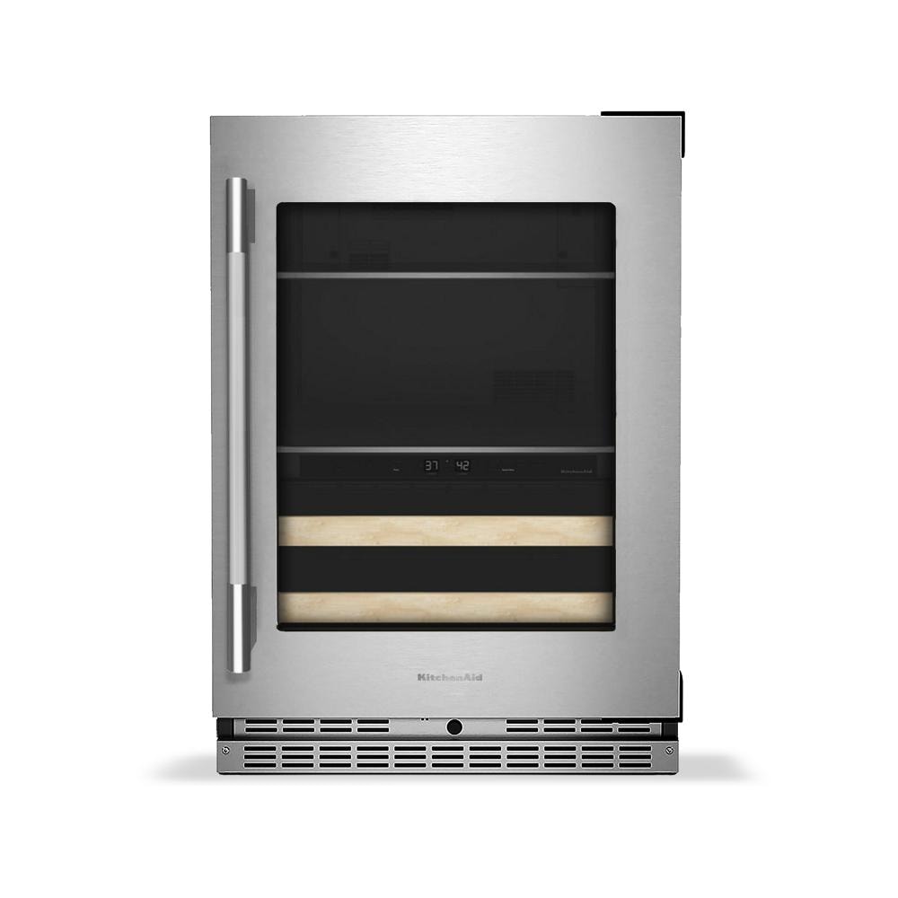 Under-Counter Beverage Refrigerator — 24 in., Stainless Steel