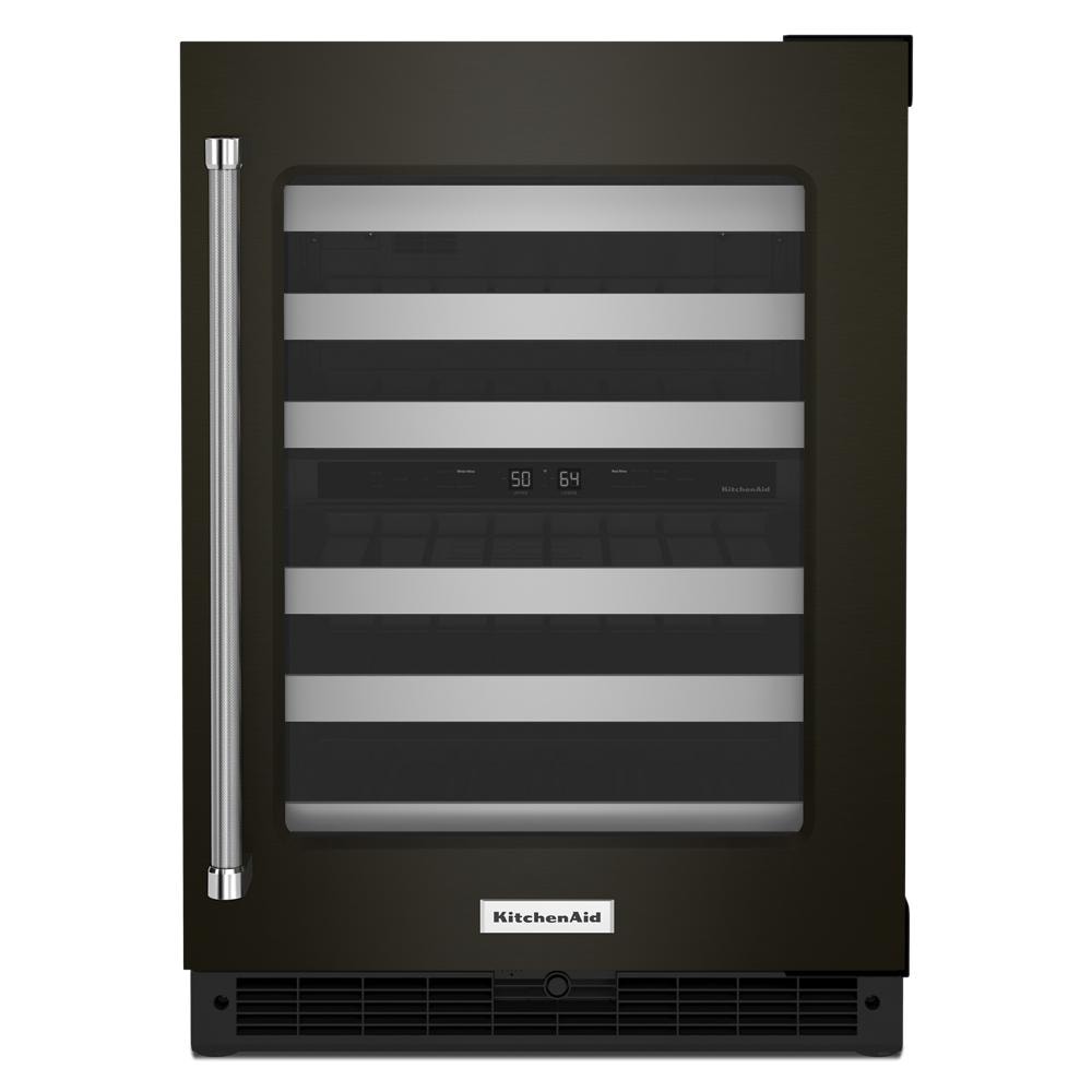Under-Counter Refrigerator — 14 in., Black Stainless