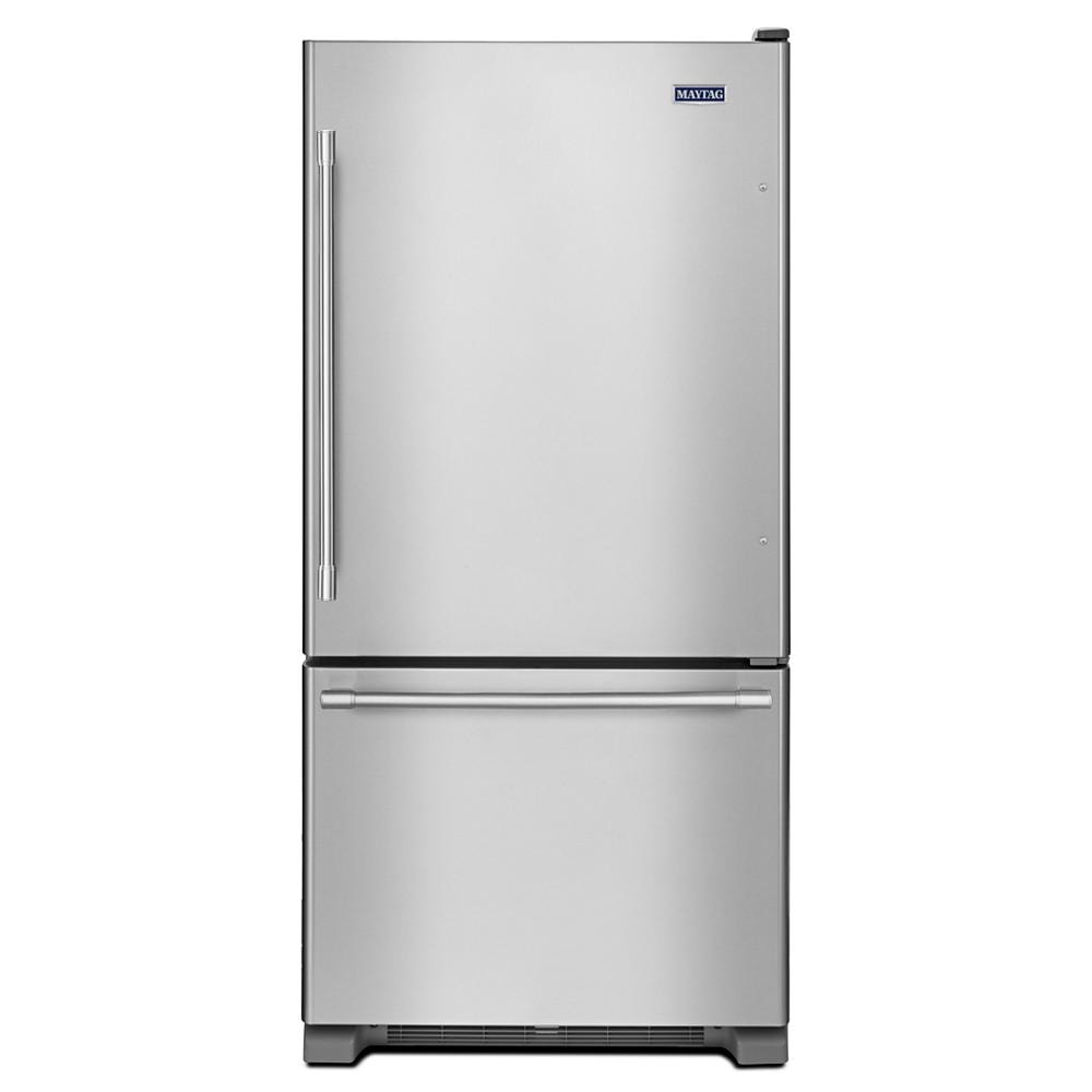 Bottom-Freezer Refrigerator — 18.5 cu. ft., Stainless Steel